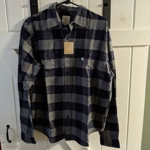 Mens Flannel Blue/Grey